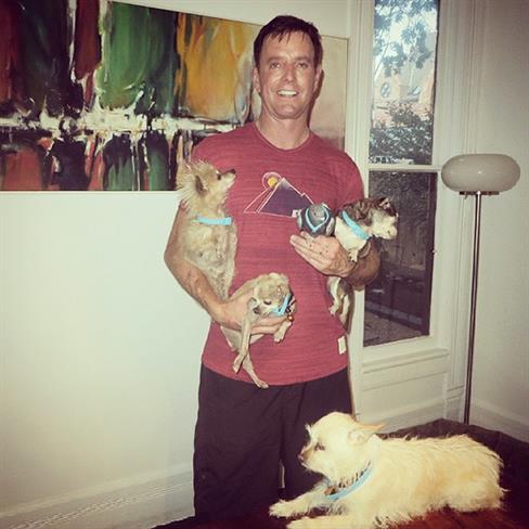 Steve s svojimi psi