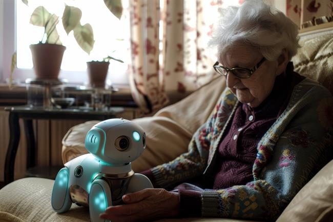 V oskrbo starejših oseb postopoma prihajajo tudi socialni roboti oziroma inteligentni roboti s človeškimi ali živalskimi značilnostmi. (Foto: Freepik)