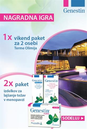 Genestin podarja privlačne nagrade.