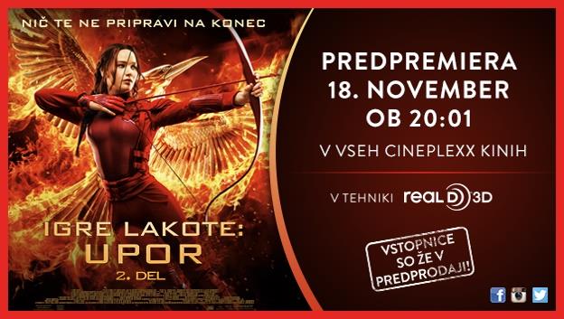Igre lakote na ogled od 19. novembra dalje v vseh kinih Cineplexx.