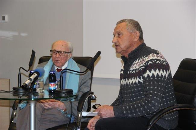 Pisatelj Boris Pahor v Kranju. (foto: Mestna občina Kranj)