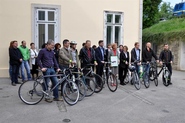 V Novem mestu je zaživel projekt Kolesarju prijazni. (foto: občina NM)