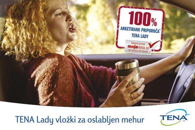 TENA vložki vas ne bodo pustili na cedilu.