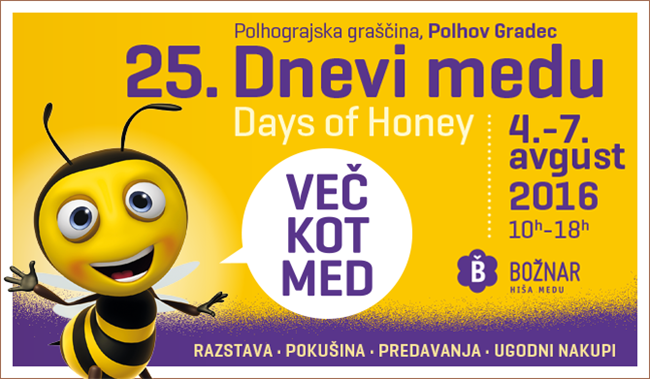 Dnevi medu v Polhovem Gradcu.