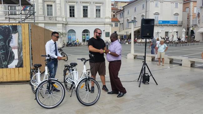 Piran je v Evropski teden mobilnosti vstopil s posebno prireditvijo. (foto: Občina Piran)