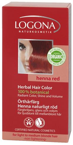 Barva za lase rdeča kana. (foto: Živa center)