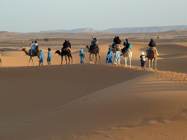 Karavana turistov na kamelah. (foto: A.P.)