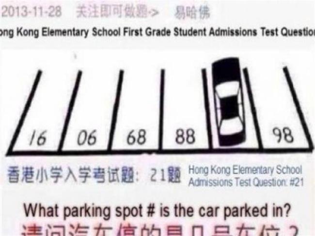 Na kateri številki je parkiran avtomobil?