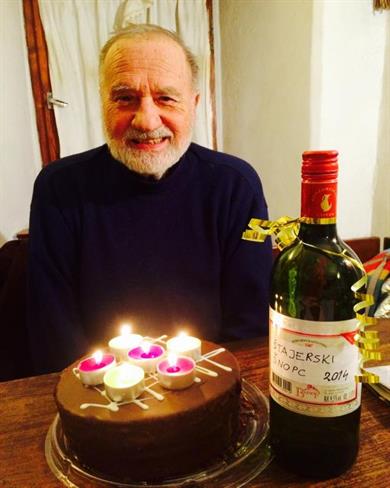 Mako Sajko je te dni praznoval 88. rojstni dan. (foto: Milena Miklavčič)