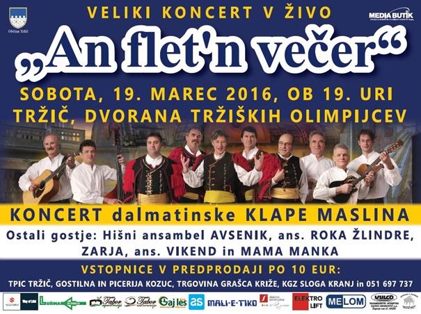Vabljeni na koncert v Tržič (foto: Media Butik)