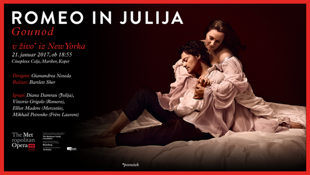 Vabljeni na ogled opere Romeo in Julija.