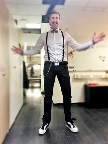 Werner se pripravlja na šov Zvezde plešejo. (foto: facebook)