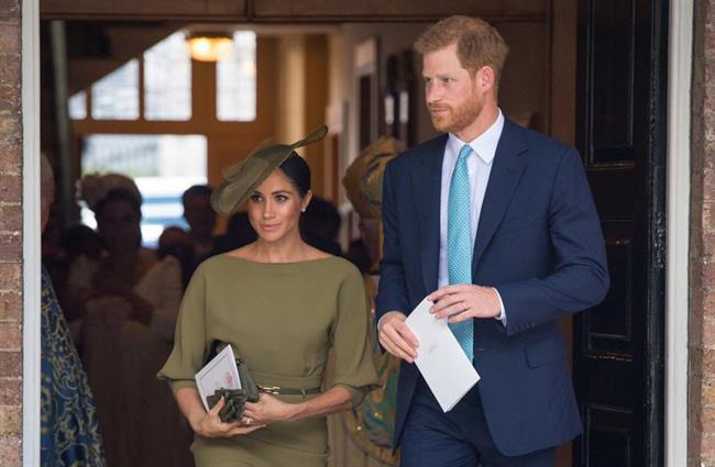 Krsta sta se udeležila tudi prince Harry s soprogo Meghan. (foto: Facebook/The Royal Family)