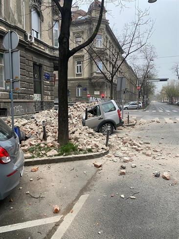 Potres v Zagrebu (foto: HR Vrijeme/Facebook)
