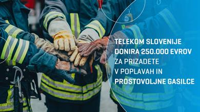 Telekom Slovenije pri sanaciji poplav pomaga z donacijo 250.000 evrov