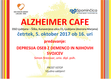 Alzheimer Cafe v DSO Ljubljana-Šiška