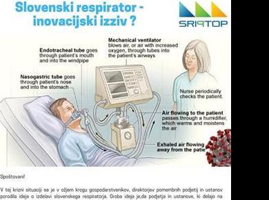 Slovenija se združuje: Preverja se zamisel o izdelavi slovenskega respiratorja